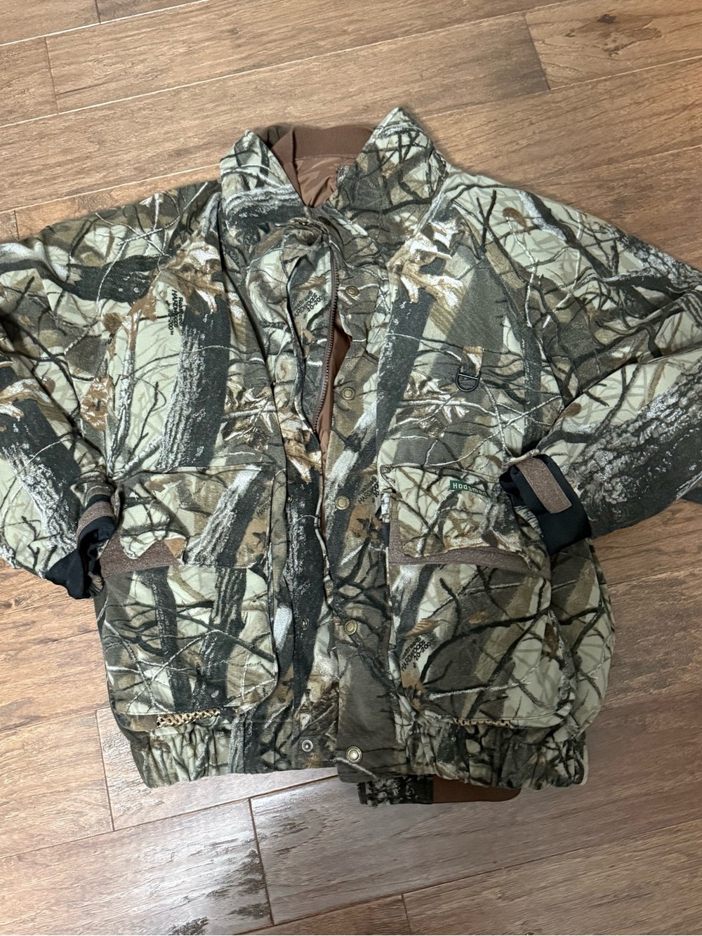 Hodgman Camouflage Realtree-Style Insulated Hunting Jacket with Removable Lining